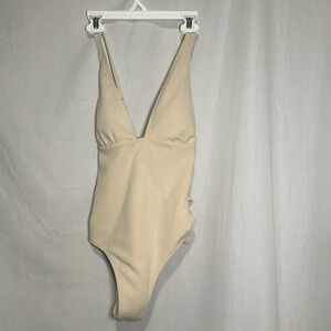 cream Cupshe one piece bathing / swim suit size medium